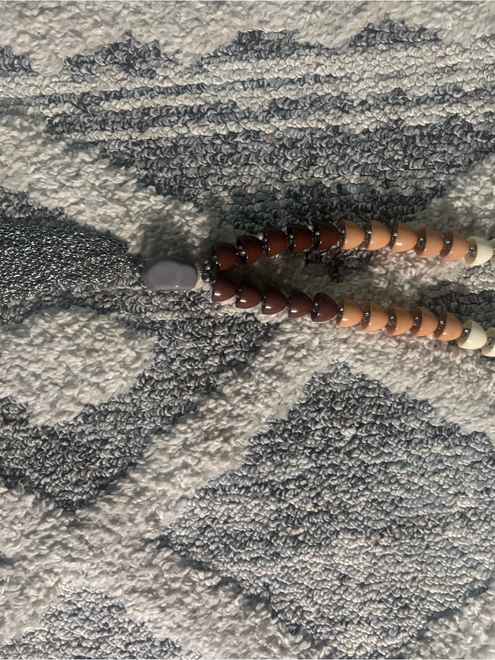 Woman’s Beaded Necklace - Brown and Tan